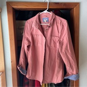 L.L. Bean heritage chamois, size large, pink